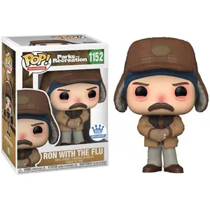 Funko Pop! Ron Swanson w/ the Flu, Parks & Recreation 1152 - Funko Shop Exclusive Vinyl Figure in PopShield Protector