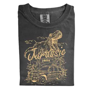 The Jurassic Park Vintage shirt, Jurassic World Shirt, Jurassic Park Trip Comfort Color Shirt, Crew Neck, Menswear Top, Womenswear Top Underwear Streetwear