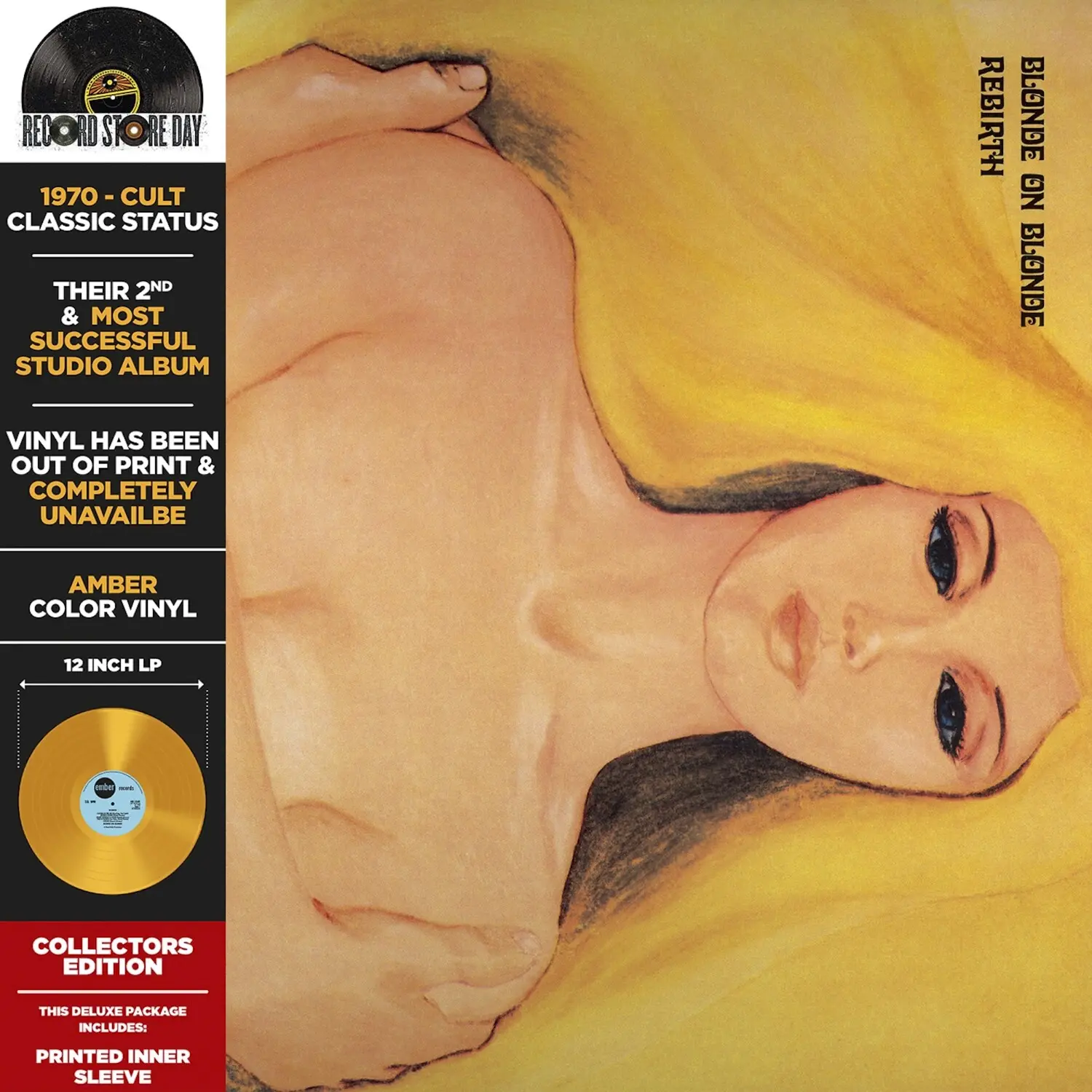 Blonde on Blonde - Rebirth - Gold  [VINYL RECORD - LP] Colored Vinyl, Gold, Ltd Ed, Deluxe Ed, Rmst, Reissue