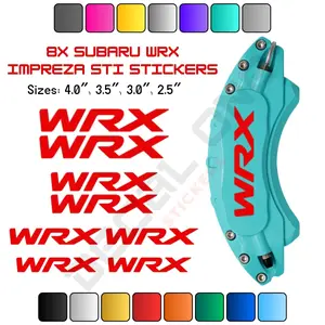 8x Subaru WRX STI Caliper Stickers 8x Subaru WRX STI Caliper Stickers