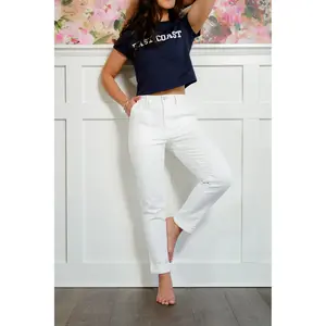 Judy Blue High Rise White Aurora Weekender Jean