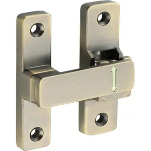 90/180  Flip Door Lock Latch, Protecting Safety Sliding Gate Latches Heavy Duty Hardware Door Latch for Interior Front Barn Garden Fence Window Bathroom Cabinet
