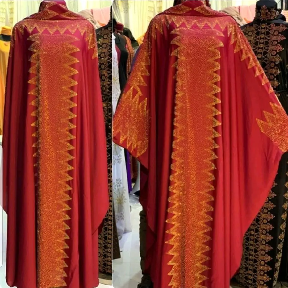 Gradient Satin Abaya Dubai, Luxury Muslim Kaftan Dress for Women, Batwing Butterfly Sleeve Kebaya Caftan