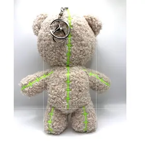 Faceless Love “Healing” Empath Bear Keychain – Beige 10cm Glow Stitch Plush