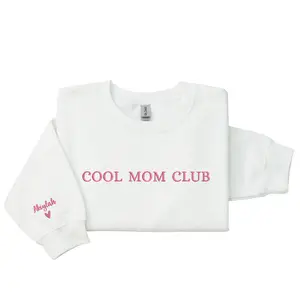 Embroidered Cool Mom Club Sweatshirt, Trendy Mama Style, Mother Life Aesthetic, Cozy Everyday Wear, Thoughtful Mother's Day Gift, Stylish Comfy Outfit