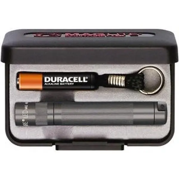 MAGLITE Clear LED Bulb, 47 Lumens, Mini Flashlight Gray Aluminum Body, 1 AAA Alkaline Battery Included J3A092