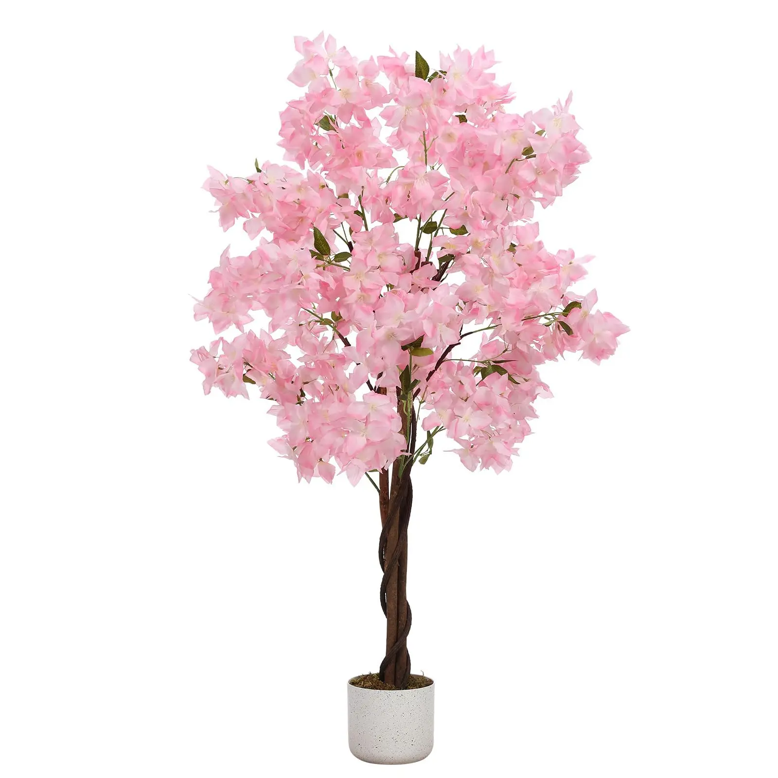 Garvee Artificial Cherry Blossom Tree 120/150/180 cm | Artificial Potted Plant with Flowers | For Home, Office, and Wedding Decoration | Sakura Artificial Tree