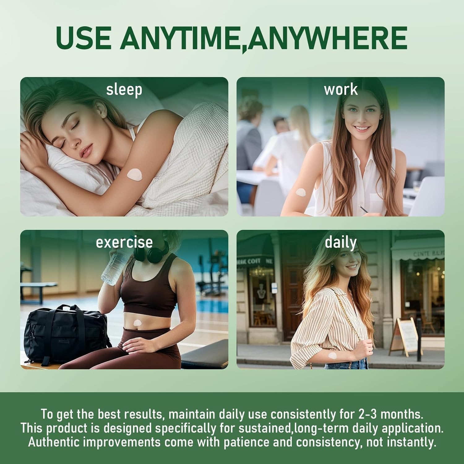 Nano Patch Firms Skin Natural Ingredients Suitable for All Skin Types