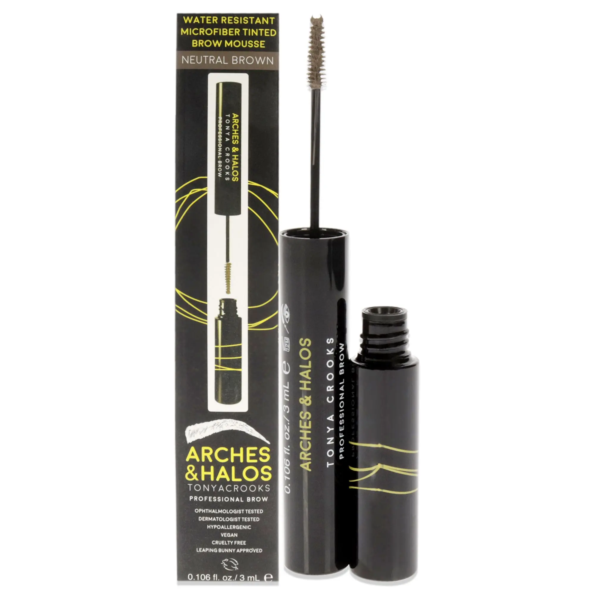 Microfiber Tinted Brow Mousse - Neutral Brown for Women - 0.106 oz