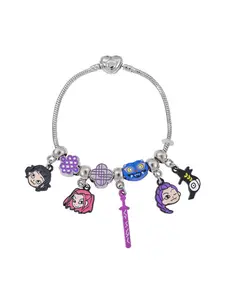 Cartoon Anime Character Beaded Bracelet DIY Kit, Handmade Jewelry Making Supplies, Perfect Gift for Craft Lovers