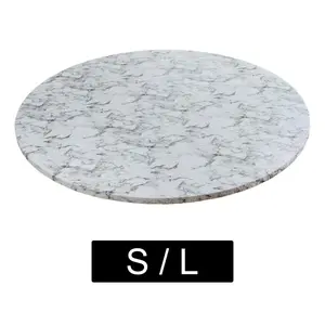 Round Vinyl Fitted Tablecloth Table Cloth Elastic Edge with Flannel Backing