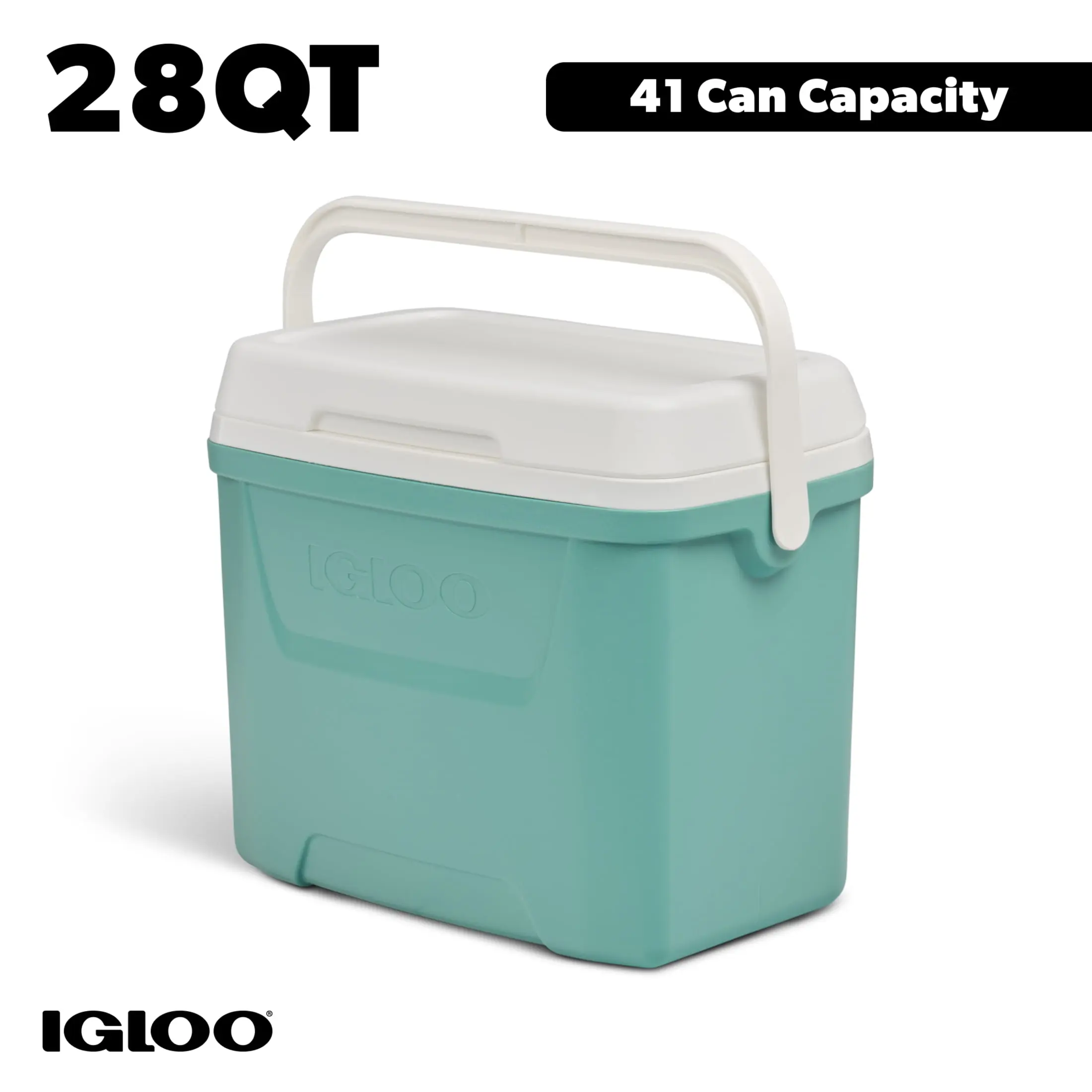 Igloo 28 QT Laguna Hard-Sided Ice Chest Cooler, Coral Pink