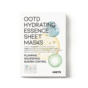 [Official #OOTD Partner] Hydrating Soothing Sheet Masks Gift Set for Skincare, Korean Vegan Sheet Mask for Dry, Sensitive Skin, Calming, Smoothing, Brightening, Collagen, Ceramide, Cica, Hyaluronic Acid 30EA