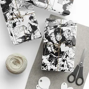 Satoru Gojo Valentine Wrapping Paper, Custom JJK Anime Gift Wrap, Romantic Otaku Gift Wrap for Anime Lovers