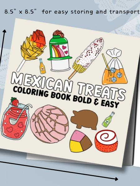 Mexican Treats Coloring Book Bold and Easy Paperback Christmas Coloring