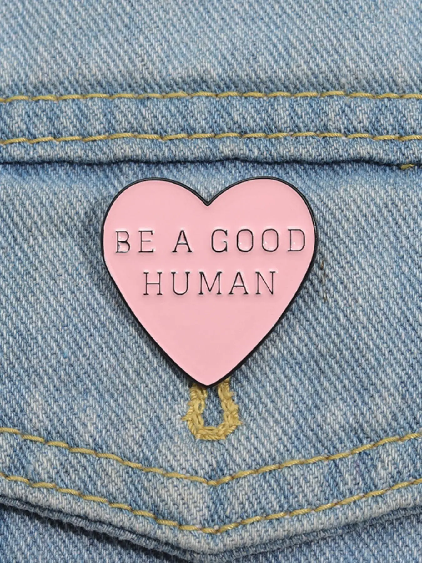 Heart & Letter Design Brooch, Fashion Pink Alloy Accessories for Women & Men, Suitable for Backpacks, Jeans, Scarves, Hats Decoration Fixed Buckle, Ca