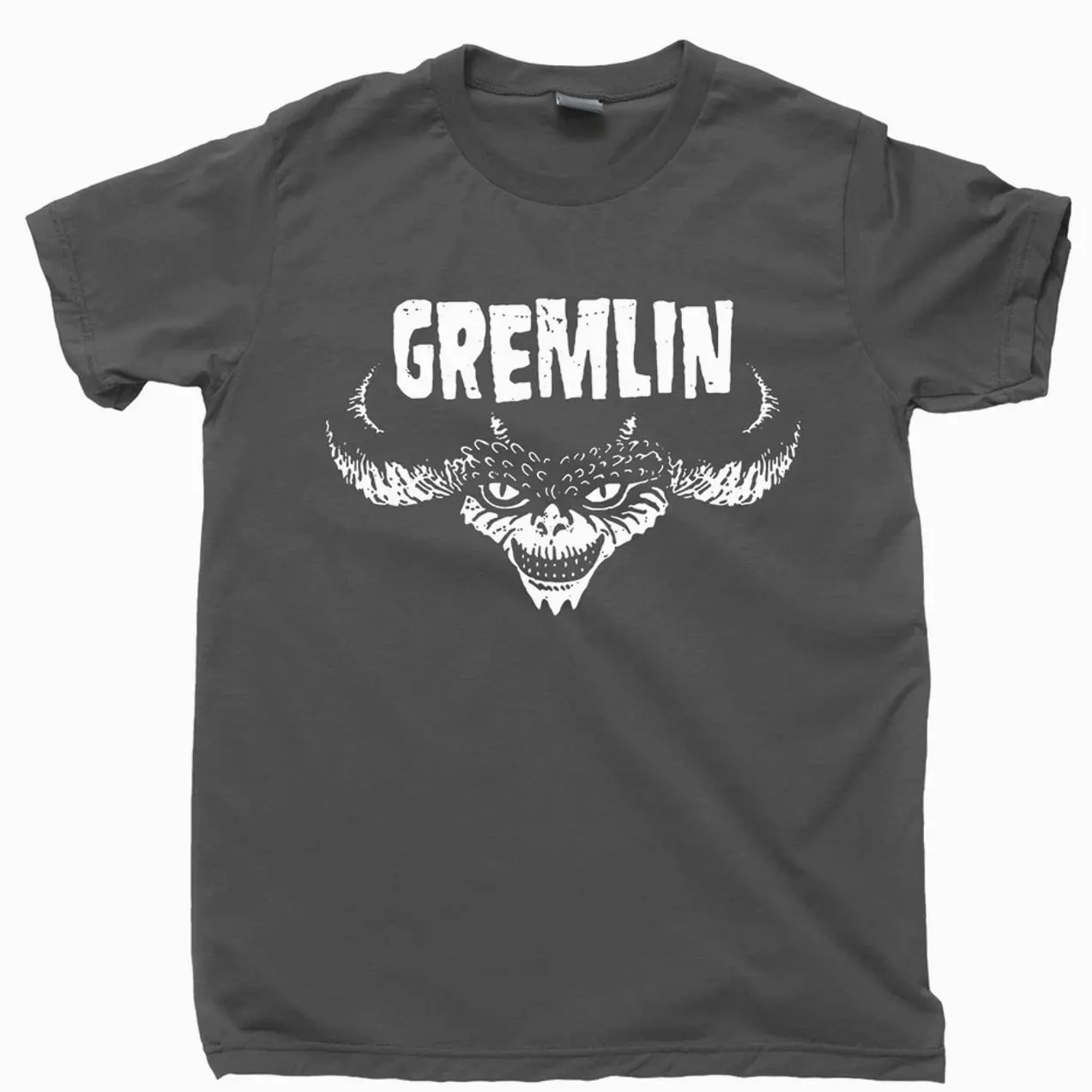 Women's Short-Sleeve Casual Simple Gremlin T-Shirt - 80s-90s Punk Rock, Heavy Metal, Misfits, Samhain Concert Top DAT