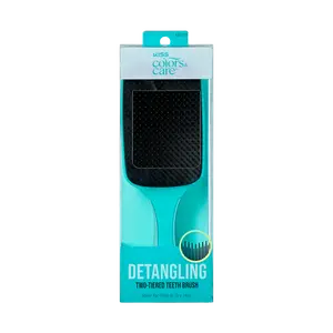 KISS Colors & Care Two-Tiered Wide-Paddle Wet/Dry Detangling Brush