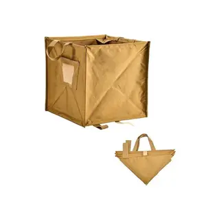 Large Capacity Foldable Garbage Can, Portable Foldable Garbage Can with Handle, Multifunctional Storage Bag for Camping, Picnic, Outdoor Equipment Storage
