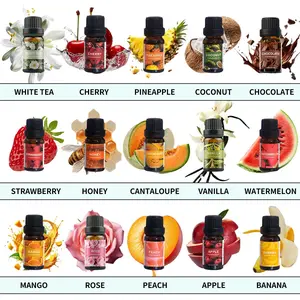 10ml Fruit Fragrance Essential Oil, 1 Count Natural Extract Aromatherapy Oil, Home Fragrance for Diffuser, Humidifier, Perfume Making, Scented, Aromatherapy Scented Oils