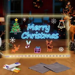 Magical Glowing Doodle Board! Reusable LED Light Drawing Pad – Kids Art Toy, Interactive Fun, Night Light & Message Board All-in-One. The Perfect Creative Gift, LED Light Artistic Tool.