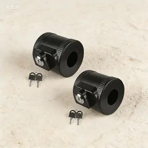 Universal Door Knob Cover Lock for Child Safety - Reusable ABS Plastic Lockout Device for Bedroom, Bathroom, Gas Valve, Outdoor Faucets - Fits Most Circular Knobs - 2 Pack, Dementia & Elderly Safety