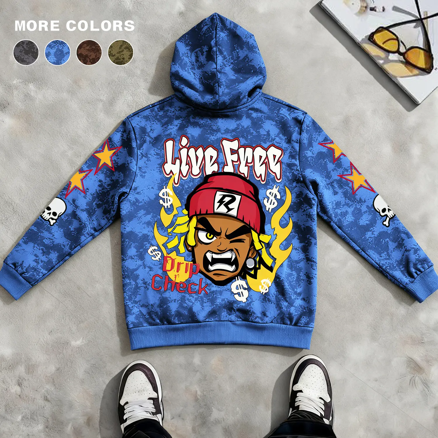 Men's Zip-Up Hoodie Casual Sporty Streetwear Relaxed Fit Unisex