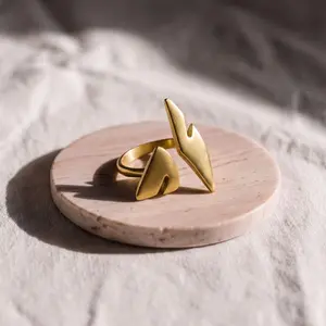 Women's Simple Flame Statement Ring - Zaria Fashion Costume Jewelry Accessory, Female
