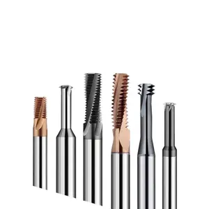 CIHORD  Full Flute Aluminum Use RC G NPT Thread Milling Cutter 1/16 1/8 1/4 3/8 Carbide Thread Mill
