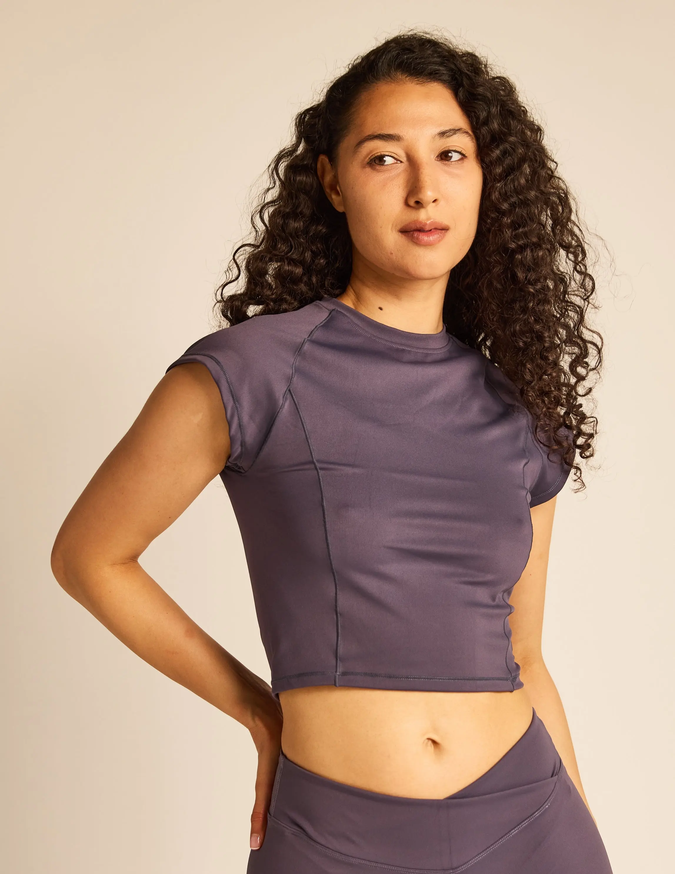 Luxe Compression Cropped Tee