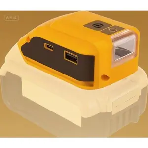 Portable Power Converter with USB & Type C Charging - 20V MAX Battery Adapter for RV Camping Travel - LED Indicator Lights - Reusable Multi-Device Charger - Compatible with Work Tools and Generators