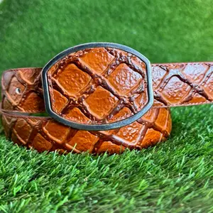 Cinto Imitation pescado | Imitation Pirarucu Western Belt