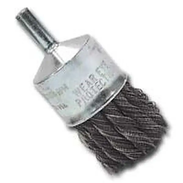 Lisle LIS14040 1-inch Industrial Wire End Brush, .020" Steel Heat-Treated Rust Remover, Specialty Hand Tool for Tools & Hardware, 20000 RPM Max Safe Free Speed, Excellent for Baked-On Gaskets
