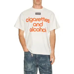 Pleasures x Oasis Nordique T-Shirt in Vintage White