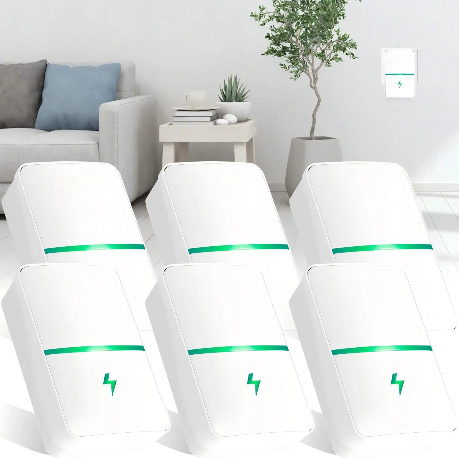 US Plug-In Power Box - 2026 Updated Design, 90-250V Input Range, Multi-Outlet Electrical Power Saver for Home Improvement
