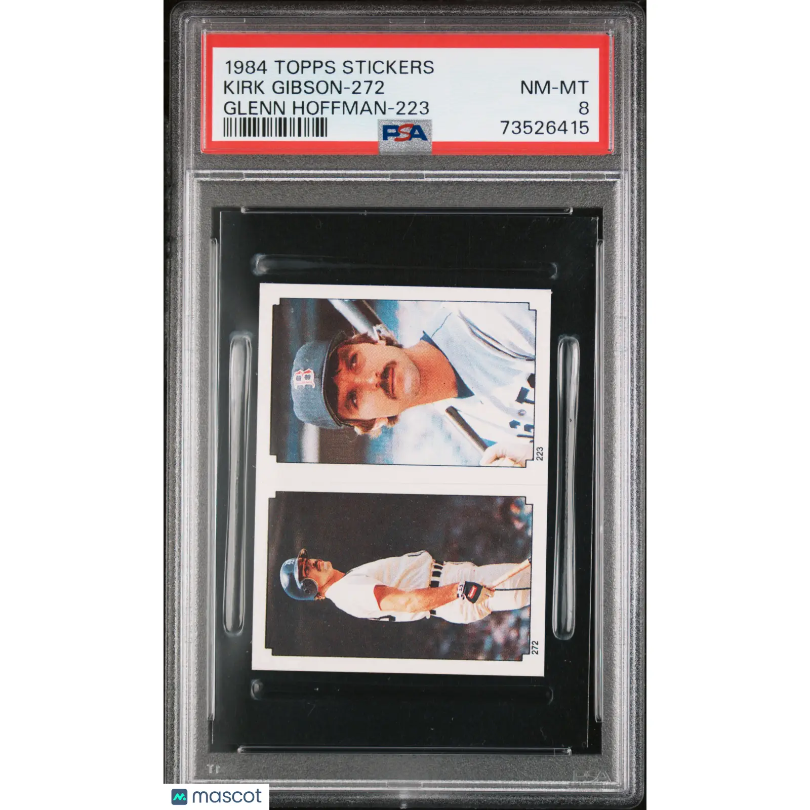 Kirk Gibson-272 PSA 1984 Topps Stickers Baseball 8 73526415