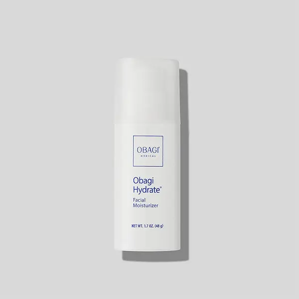 Obagi Hydrate Facial Moisturizer, Lightweight Cream for All-Day Moisture with Shea Butter for All Skin Types, Non-Comedogenic for Adults, 48 g Bottle, Dry, Tara Extract, Hydrating, 1.7 Oz, Moisturizing, Long Hydrates, Avocado, Am & Pm