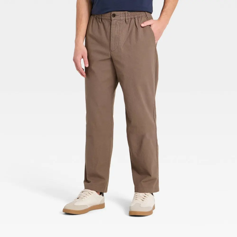 Men's Straight Leg Ripstop E-Waist Utility Pants - Goodfellow & Co
