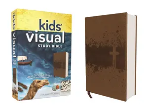 Niv, Kids' Visual Study Bible, Leathersoft, Bronze, Full Color Interior: Explore the Story of the Bible---People, Places, and History -- Zondervan - Bible