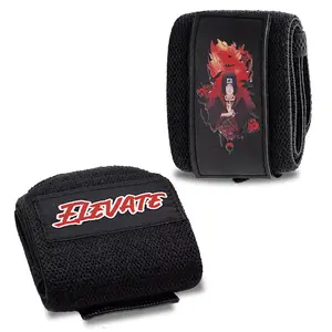 Anime Wrist Wraps (19" Premium Quality) for Powerlifting, Bodybuilding, Weight Lifting - Wrist Support Braces, Bench Press, Gym Accessories, Gym Stuff, Lifting ACCE
