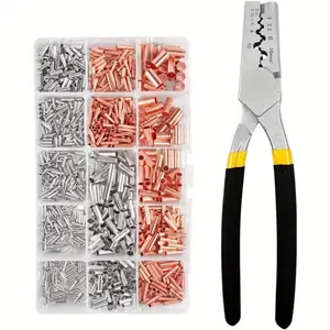 Wire crimping tools PZ0.5-16, 970PCS terminals, 48PCS heat shrink tubes, GT copper wire connectors, voltage connection tools, cable end sleeve special tubes, tubular terminal clamps