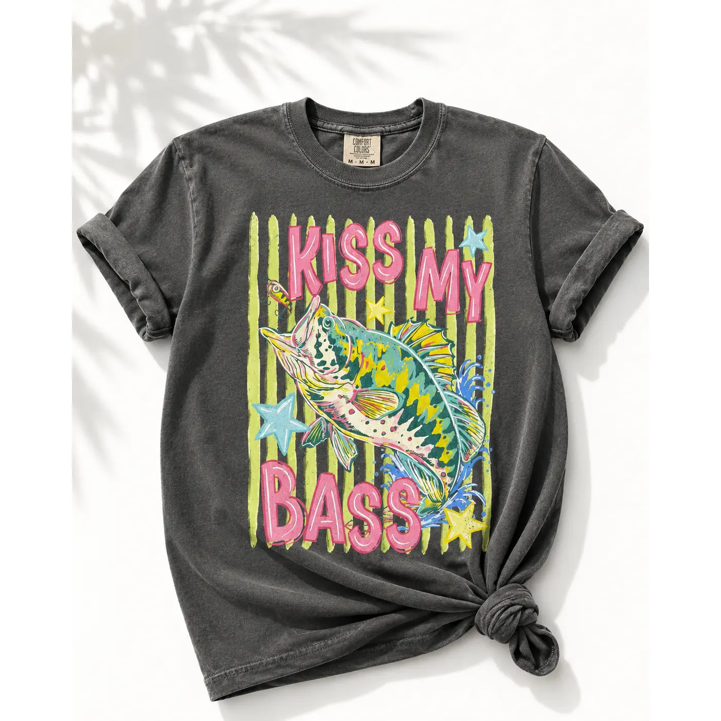 Plus/Reg Short Sleeve "Kiss My Bass" Graphic Tee