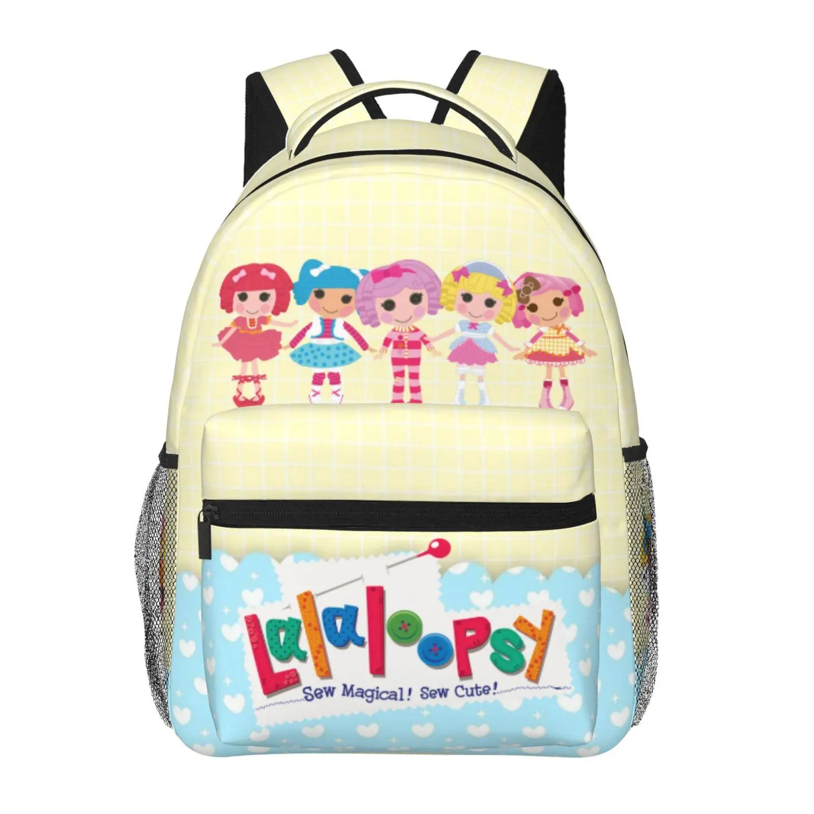 Lalaloopsy Kids Backpack for Boys Girls We're Lalaloopsy Netflix Padded Strap Daypack MGA Lalaloopsy Durable School Bag for Daycare, School & Outdoor Play