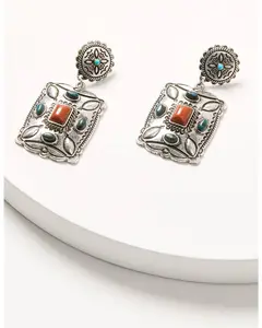 Women's American Heritage Concho Earrings