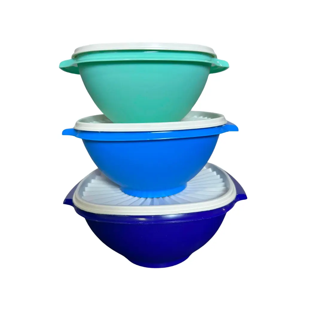 Tupperware Servalier Bowls Set of 3 - 5¼-cup & 8-cup & 11¾-cup