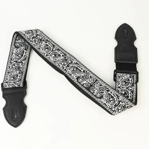 Guitar Strap, Adjustable Guitar Strap, Acoustic Strap, Boho Style Embroidered Guitar Strap, Music Accessories for Guitar & Bass, Acoustic Guitar Gear