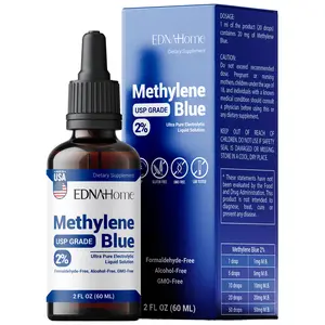 EDNA HOME Methylene Blue 60 ML (2 FL OZ) USP Grade 2% Solution Made in USA