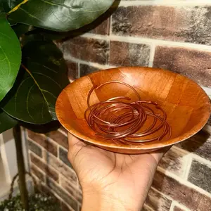 Handmade copper stackable bangles (8-9 inches)