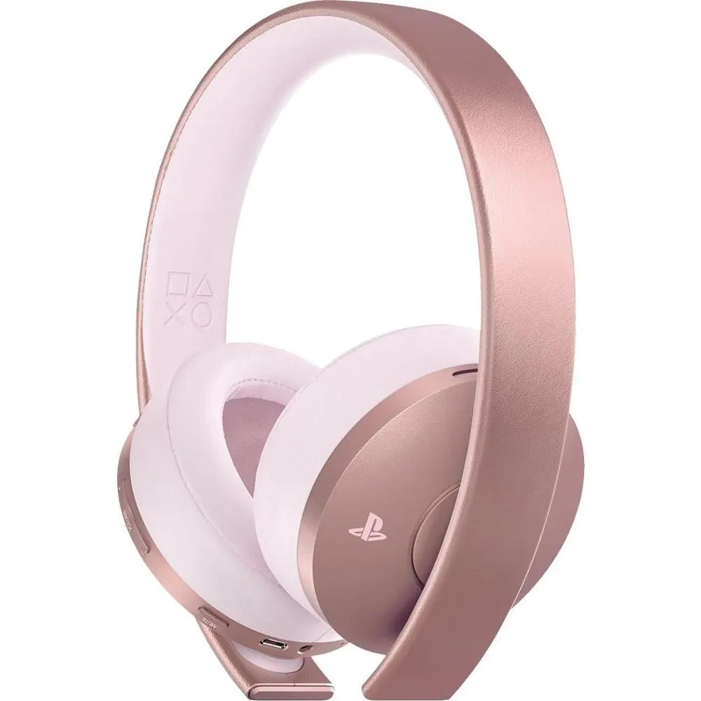 Sony PlayStation 4 Gold Wireless Headset Surround Sound PS4 - Rose Gold