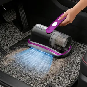 Handheld Vacuum Cleaner, USB Rechargeable, Strong Suction, Low Noise, Washable Filter, Adjustable Speed, Perfect for Bed, Sofa, Pet Hair, Carpet